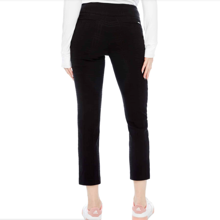 Swing Control Jacquared Ankle Pant - Black