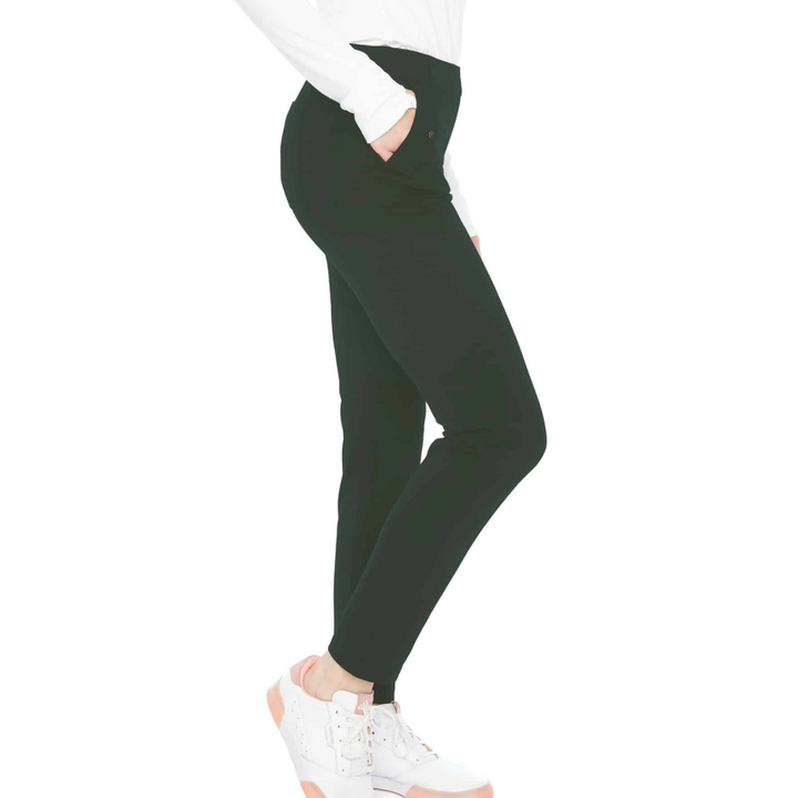 Swing Control Slight Ponte Full Length Pant - Olive