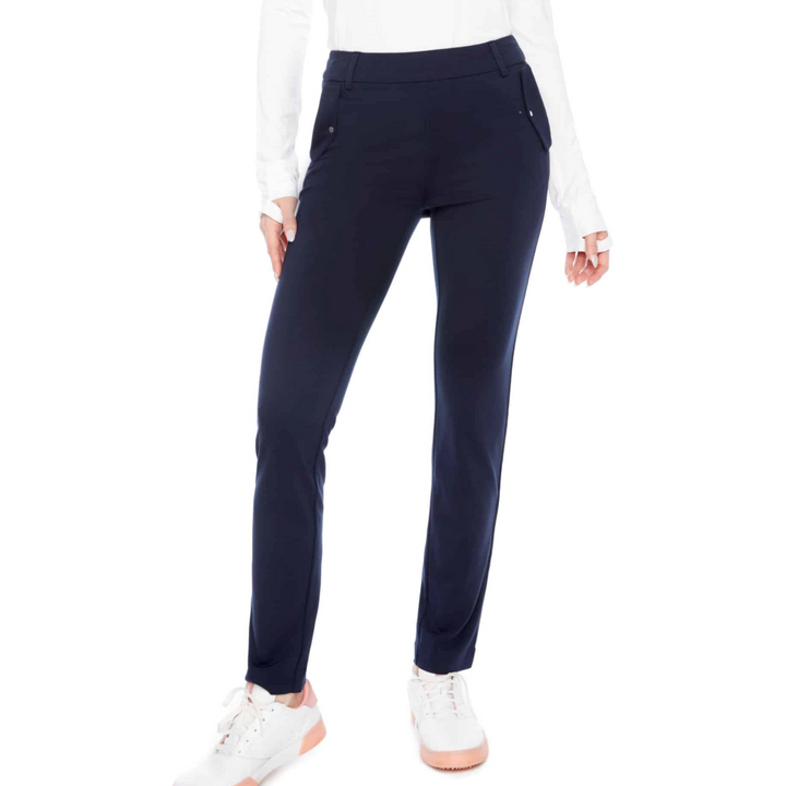 Swing Control Slight Ponte Full Length Pant - Navy