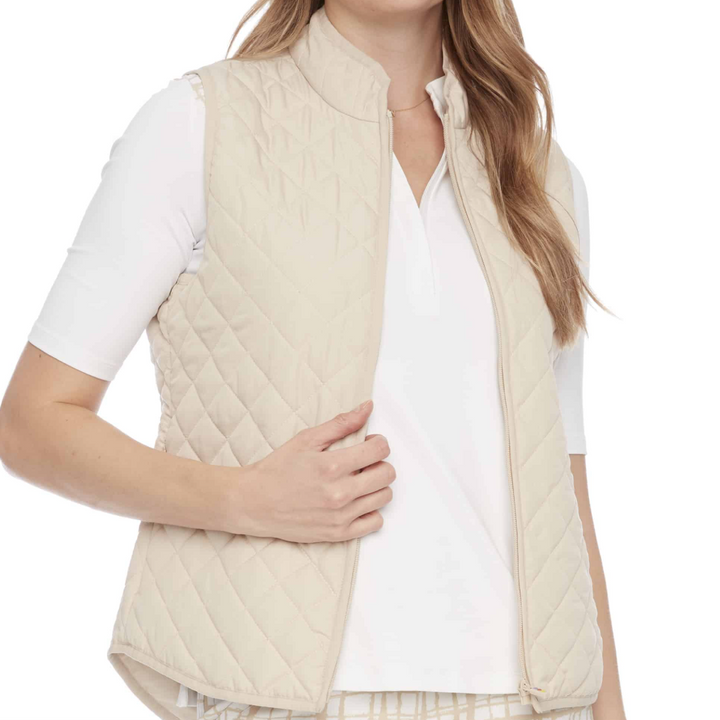 Swing Control Solid Quilted Vest - Desert