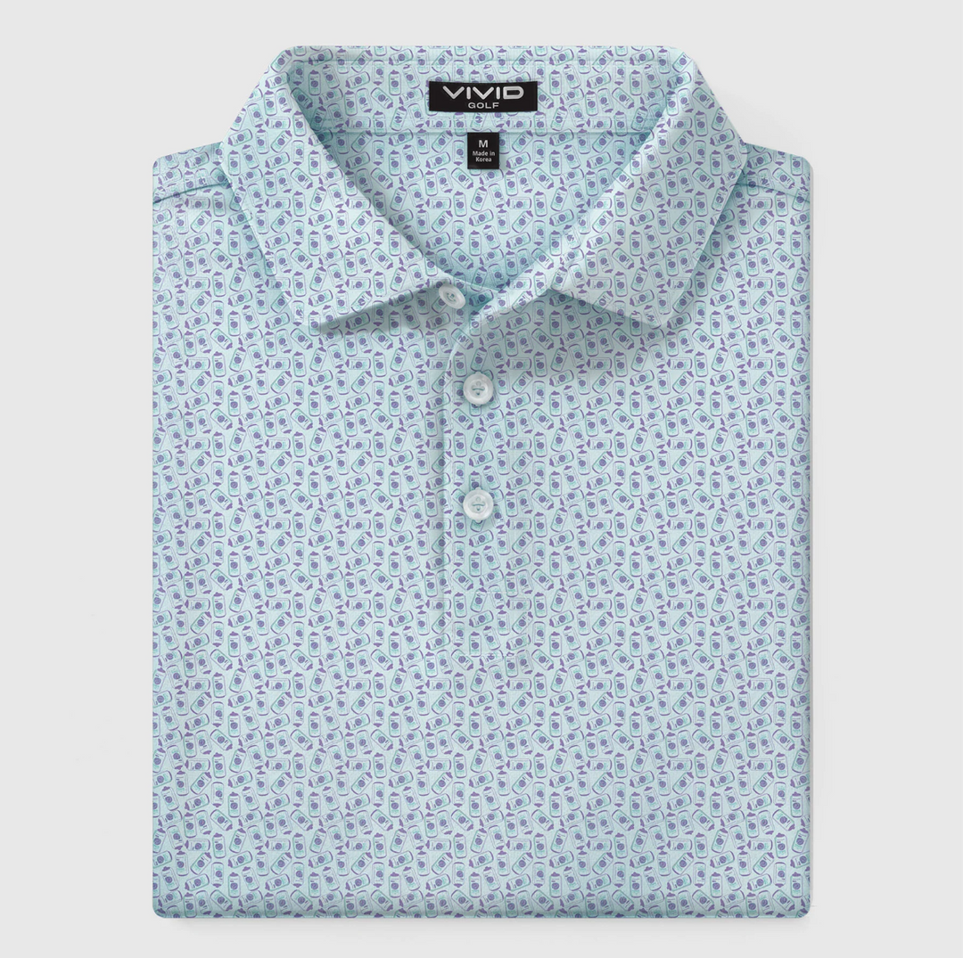 Vivid Golf Men's Polo - Seltzer - Skorzie