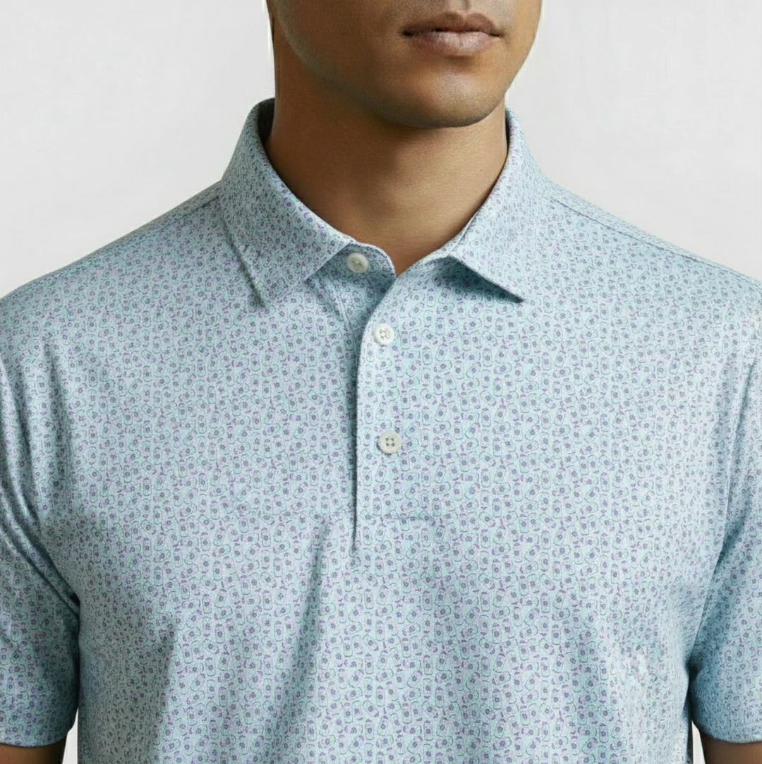 Vivid Golf Men's Polo - Seltzer - Skorzie