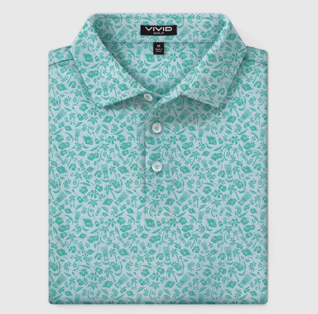 Vivid Golf Men's Polo - Luau - Skorzie