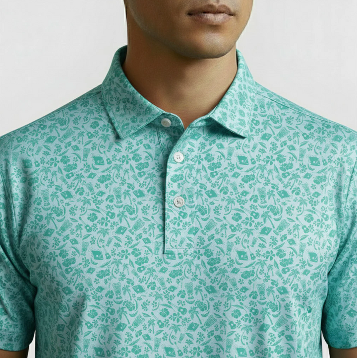 Vivid Golf Men's Polo - Luau - Skorzie
