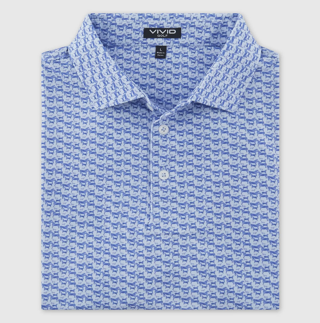 Vivid Golf Men's Polo - Thoroughbred - Skorzie