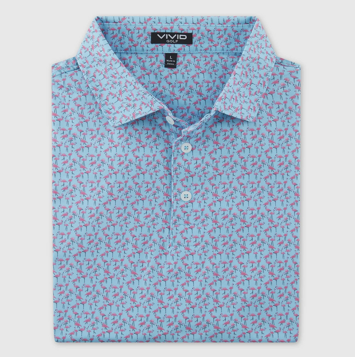 Vivid Golf Men's Polo - Flamboyance - Skorzie