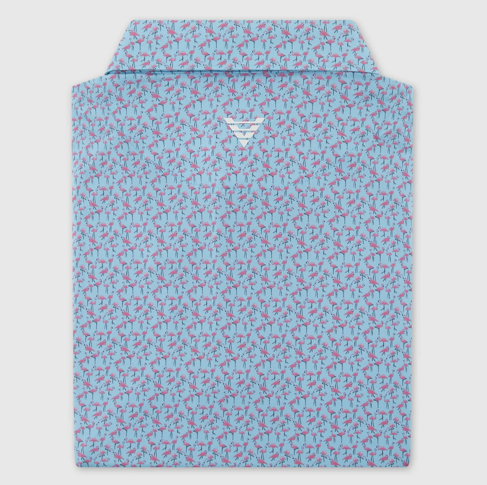 Vivid Golf Men's Polo - Flamboyance - Skorzie