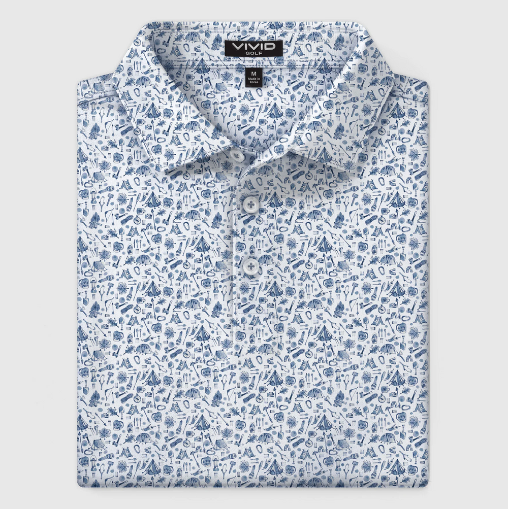 Vivid Golf Men's Polo - Wilderness - Skorzie
