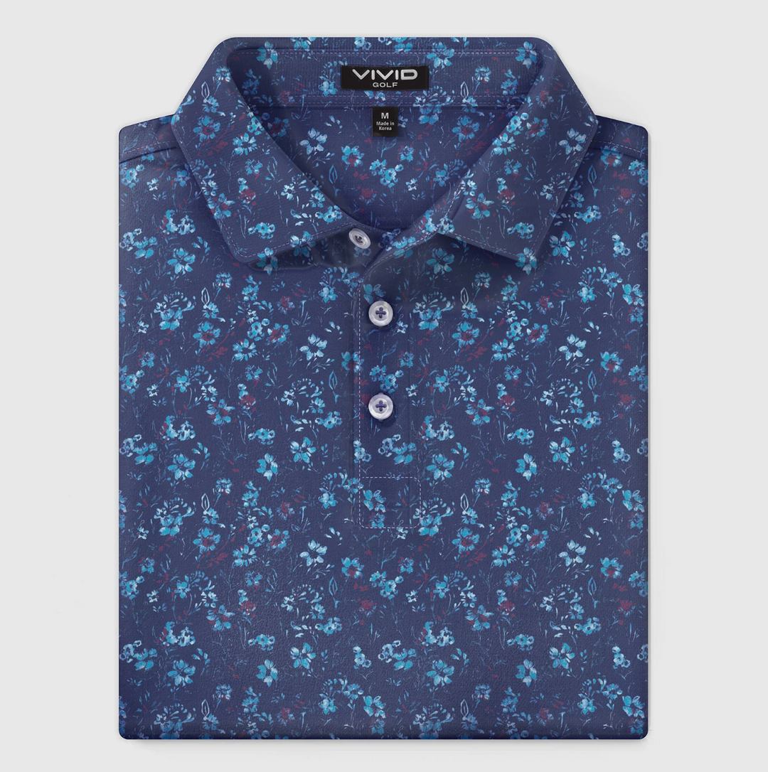 Vivid Golf Men's Polo - Nocturnal - Skorzie