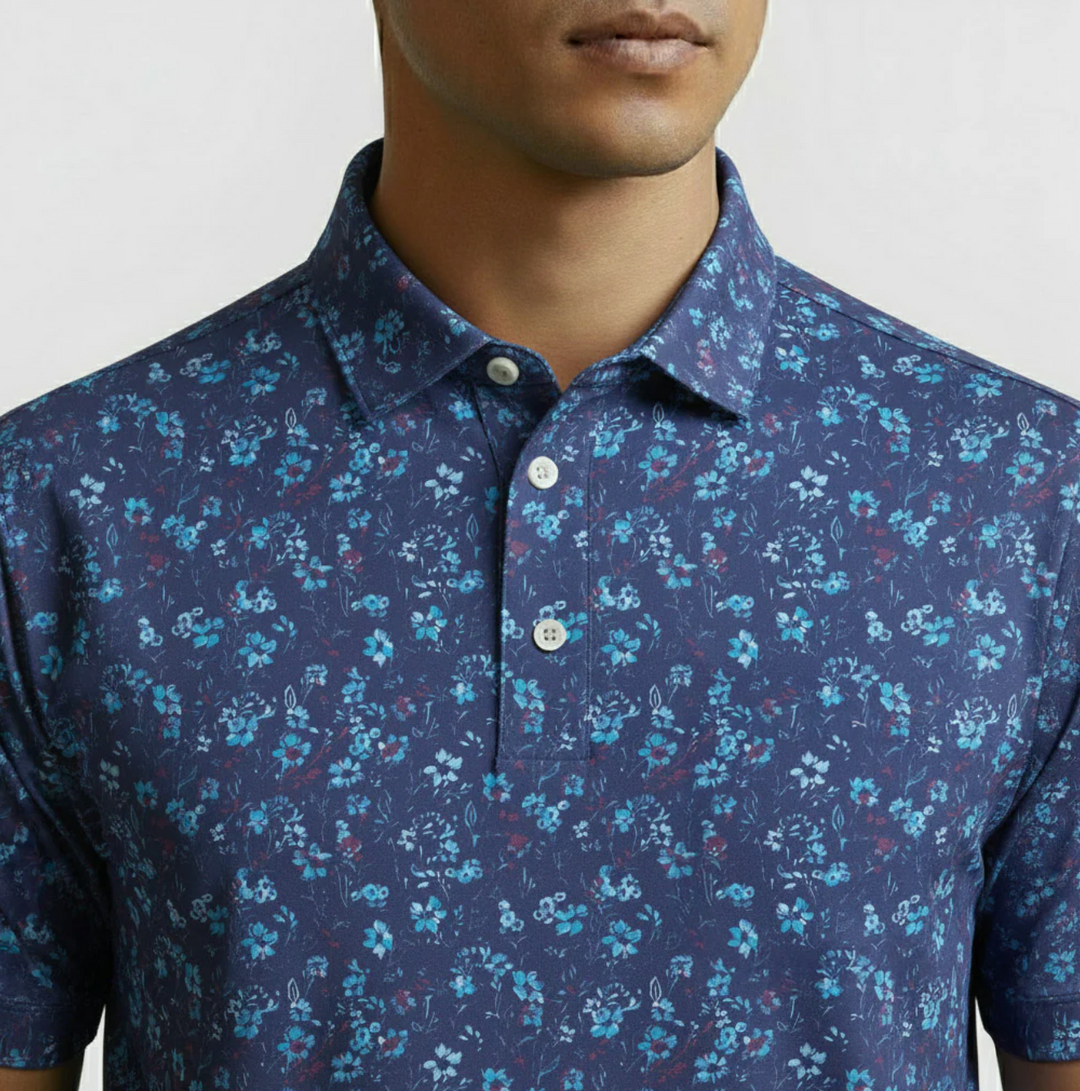 Vivid Golf Men's Polo - Nocturnal - Skorzie