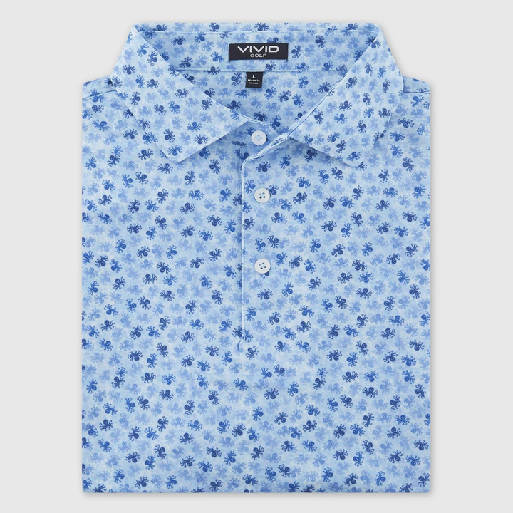 Vivid Golf Men's Polo - Kraken - Skorzie