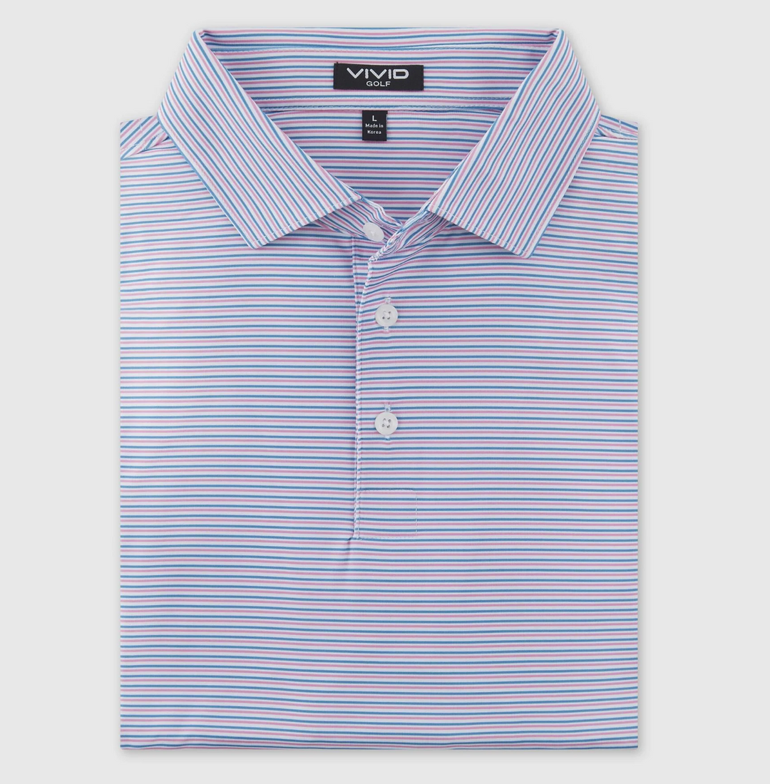 Vivid Golf Men's Polo - Heritage Sunrise - Skorzie