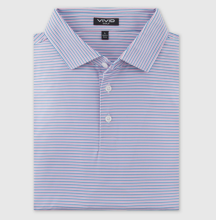 Vivid Golf Men's Polo - Heritage Sunrise - Skorzie