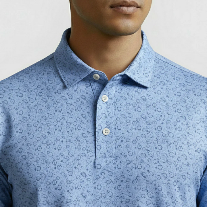 Vivid Golf Men's Polo - Timepiece - Skorzie