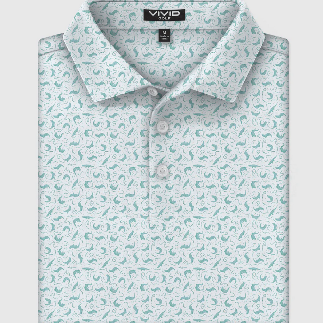 Vivid Golf Men's Polo - Everglade - Skorzie