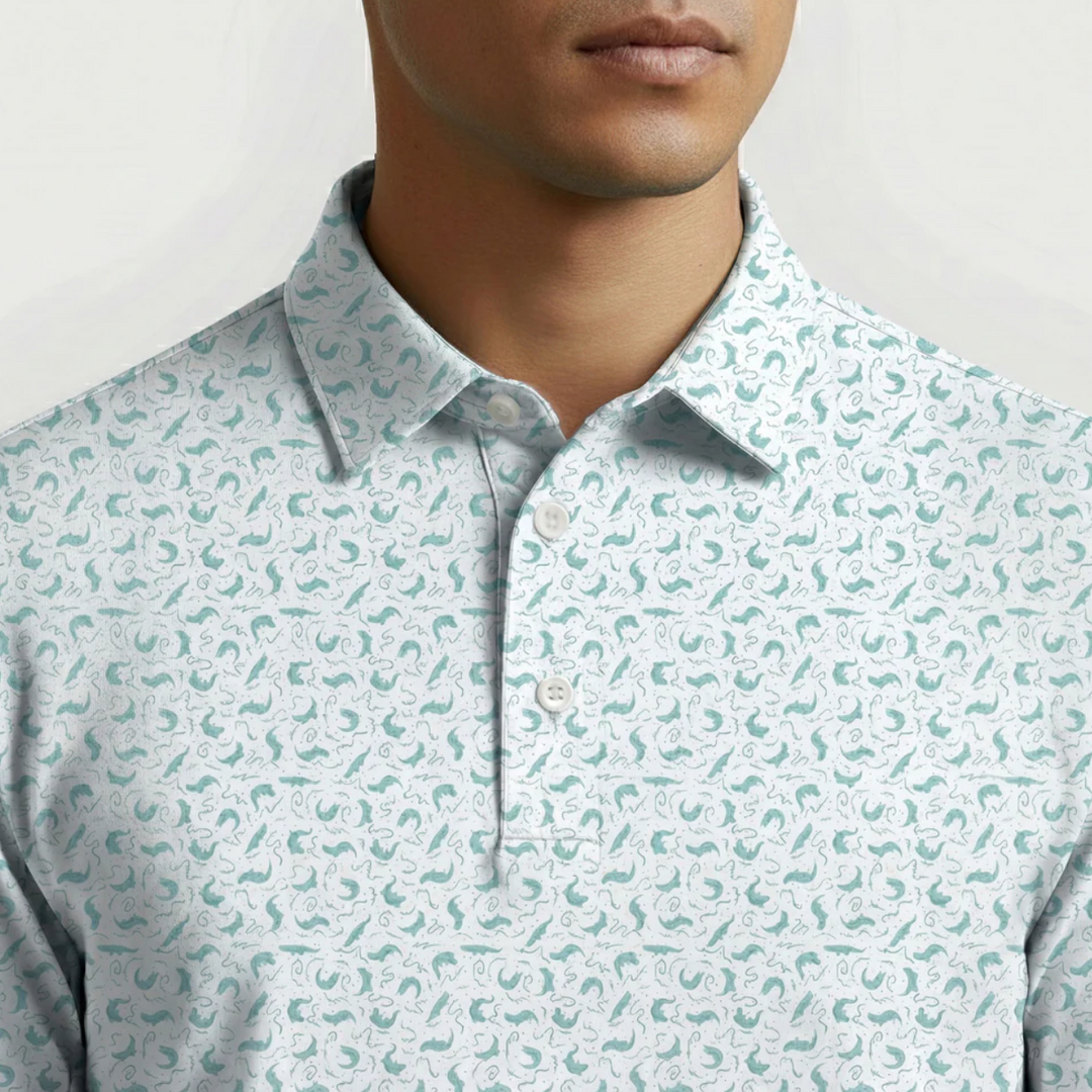 Vivid Golf Men's Polo - Everglade - Skorzie