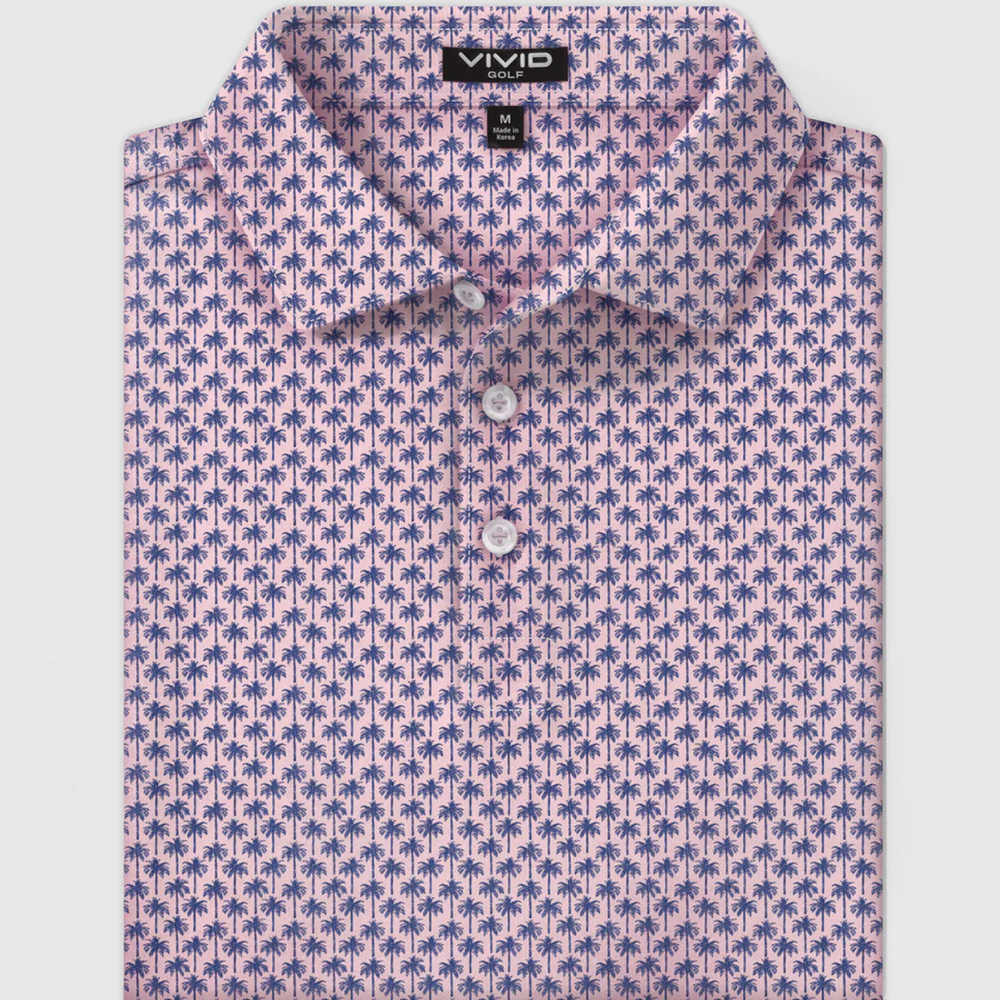 Vivid Golf Men's Polo - Royal Palm Polo - Skorzie