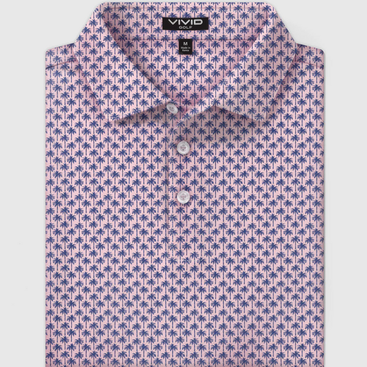 Vivid Golf Men's Polo - Royal Palm Polo - Skorzie