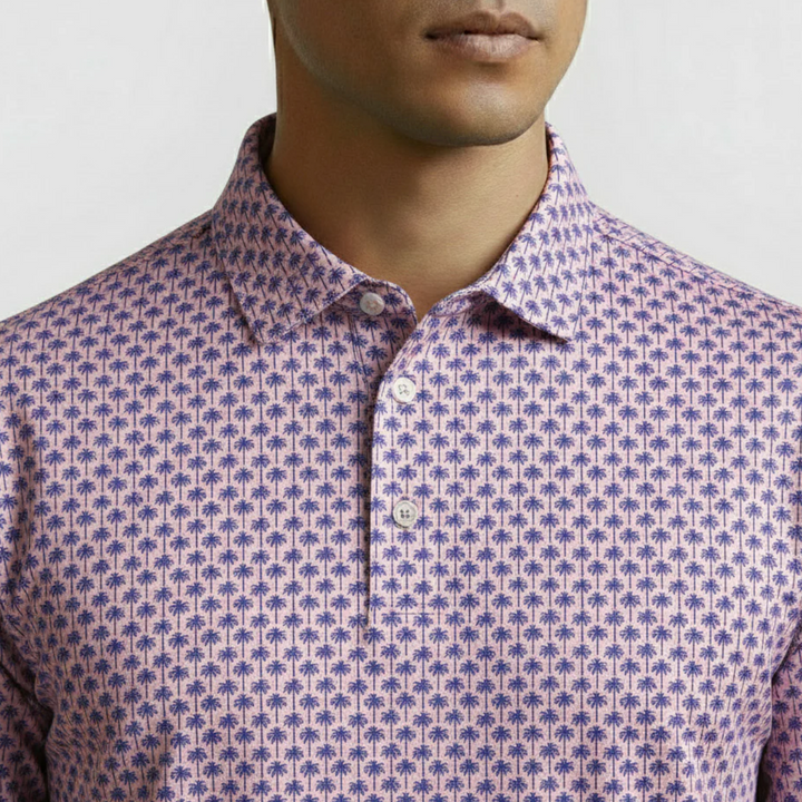 Vivid Golf Men's Polo - Royal Palm Polo - Skorzie