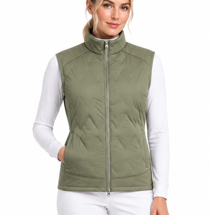 Chervo Women's Golf Vest Esploratrice Green Size XS