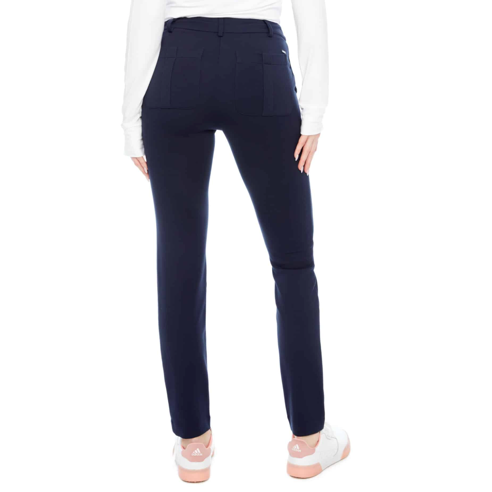 Swing Control Slight Ponte Full Length Pant - Navy