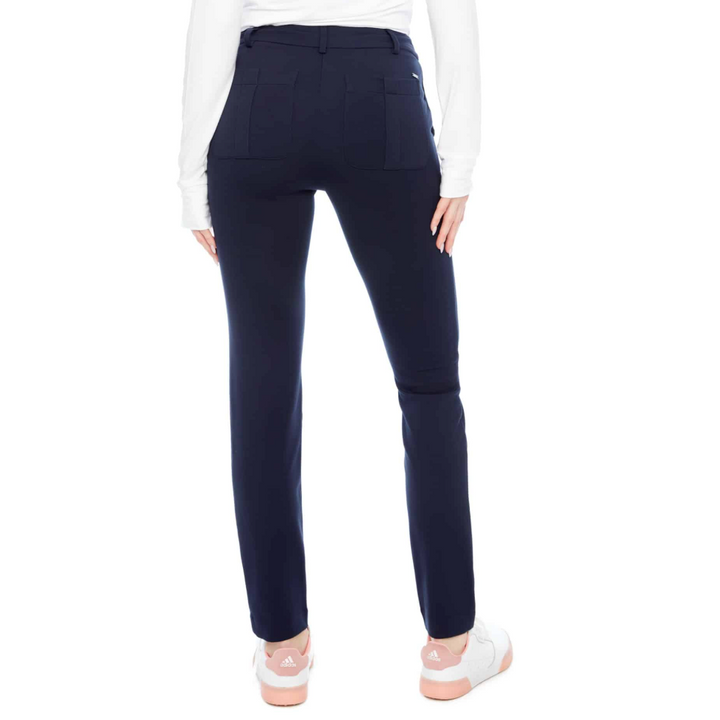 Swing Control Slight Ponte Full Length Pant - Navy