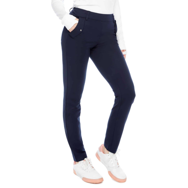 Swing Control Slight Ponte Full Length Pant - Navy