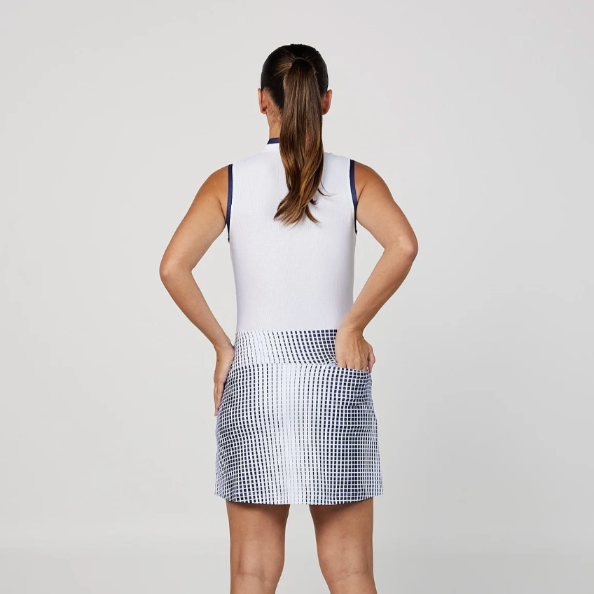 Sofibella Wild Flowers 16" Skort - Ombre Grid