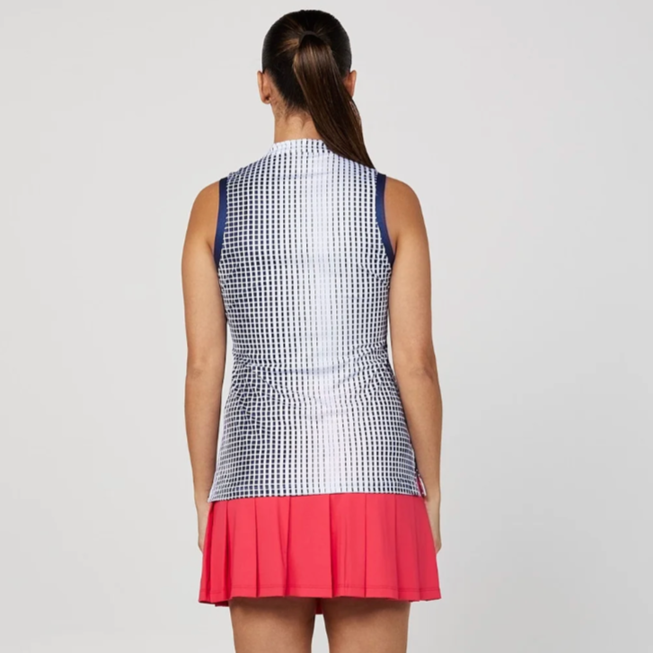 Sofibella Wild Flowers Sleeveless Top - Ombre Grid