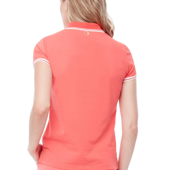 Swing Control Pique Short Sleeve Polo - Coral