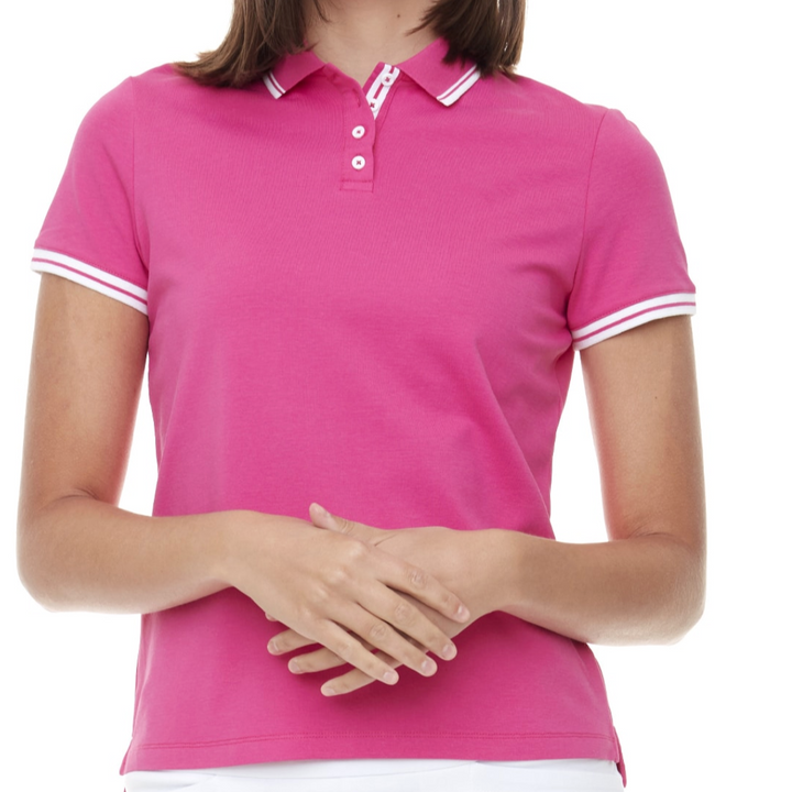 Swing Control Pique Short Sleeve Polo - Bubblegum