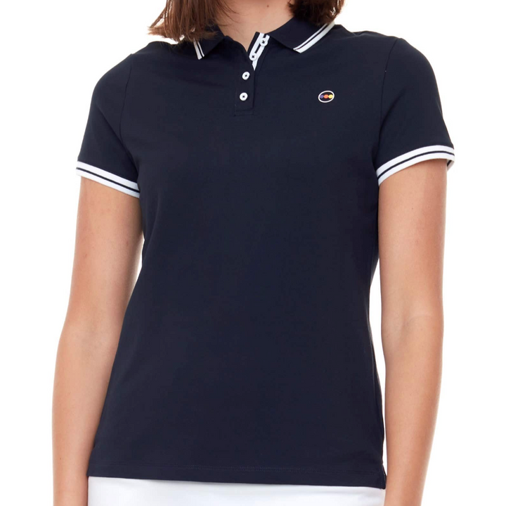 Swing Control Pique Short Sleeve Polo - Navy