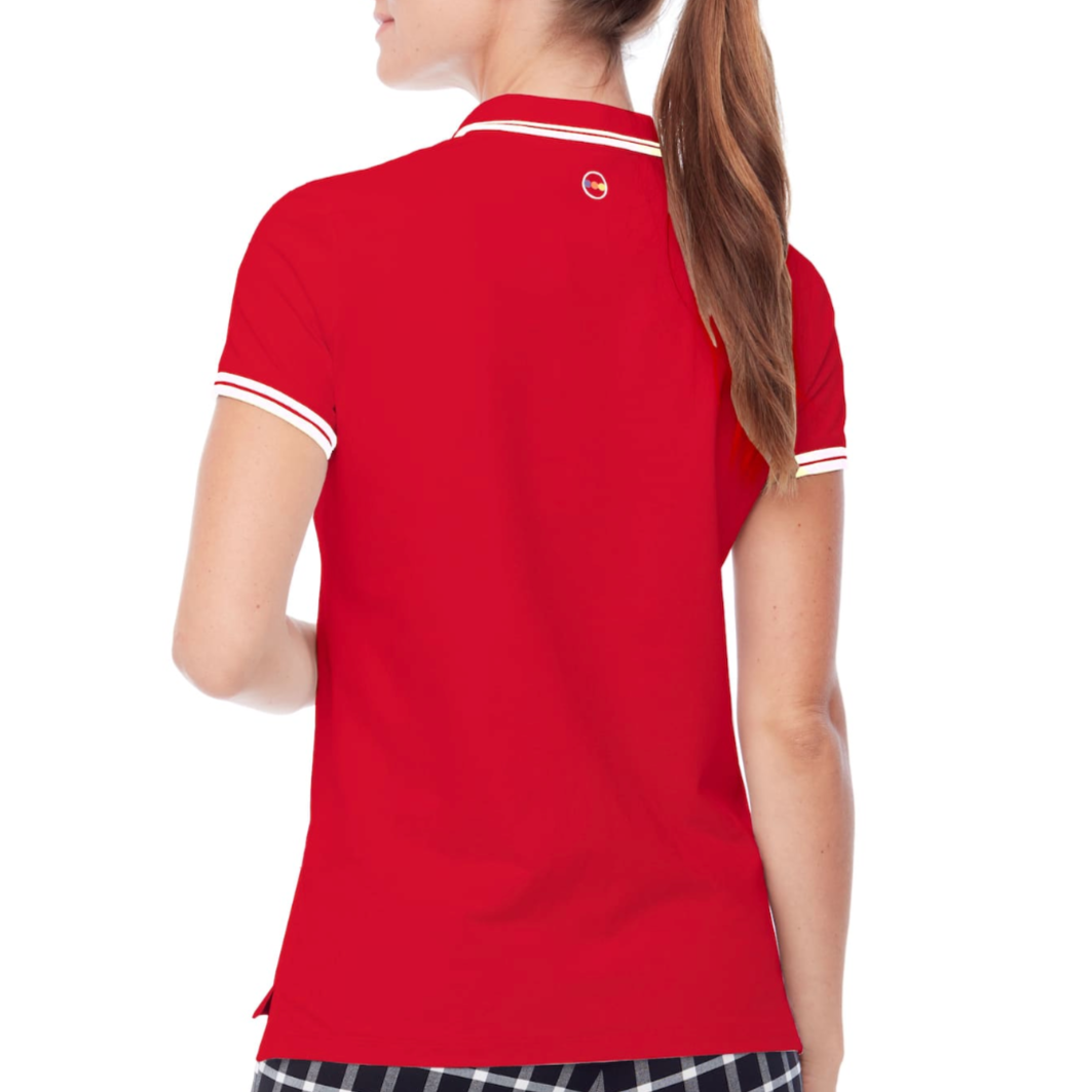 Swing Control Pique Short Sleeve Polo - Red