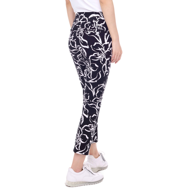 Swing Control Iris Techno Ankle Pant - Black White