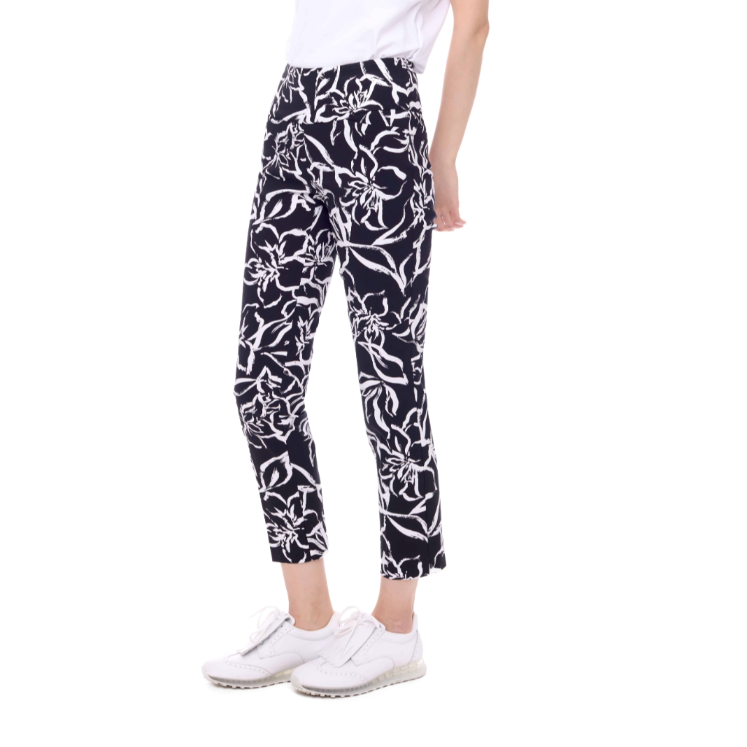 Swing Control Iris Techno Ankle Pant - Black White