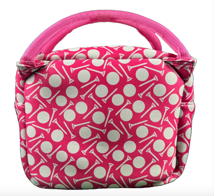 Best Of Golf America Insulated Square Cooler Bag - Pink Ball & Tee