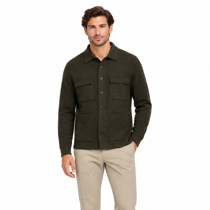 Robert Talbott Men's Jacket Landon Sweater Olive Size L