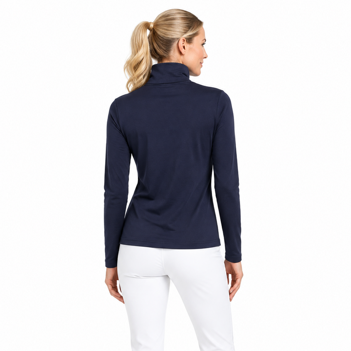 Peter Millar Women's Turtleneck Stratus Baselayer Performance Navy