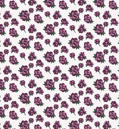 Belyn Key Stem Floral Print Glacier Long Sleeve - Skorzie