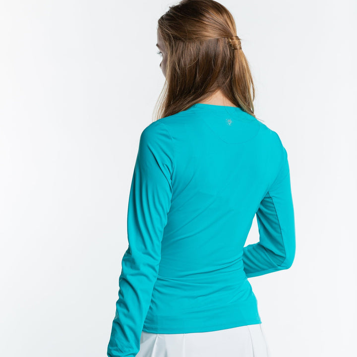 Janelle Long Sleeve Tee - Turquoise