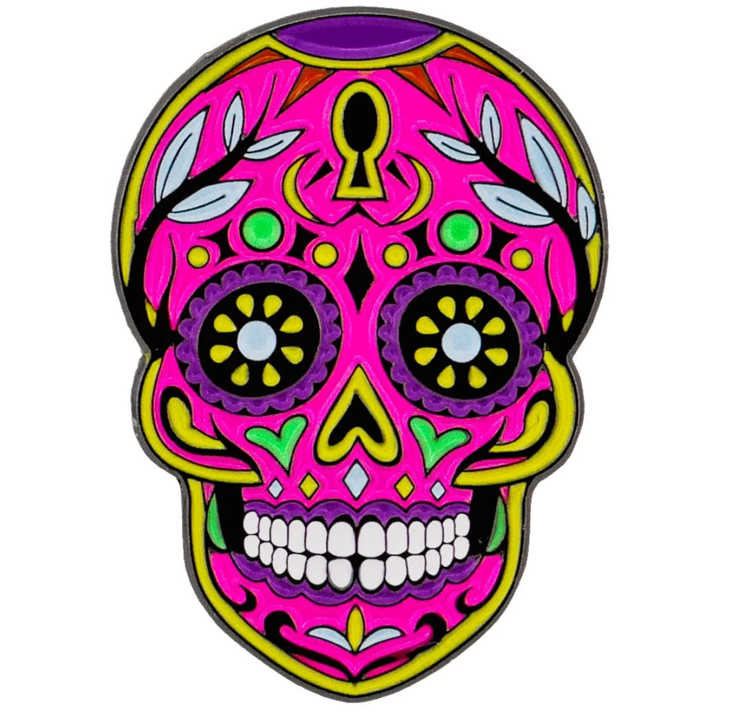 Sun & Life Sugar Skull Ball Marker - Pink