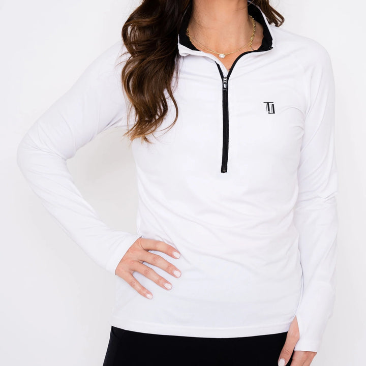 Taylor Jordan Women's Tour Pullover - White