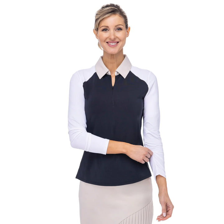 Belyn Key Kali Long Sleeve -  ONYX/ CHALK/ BISCOTTI - Skorzie