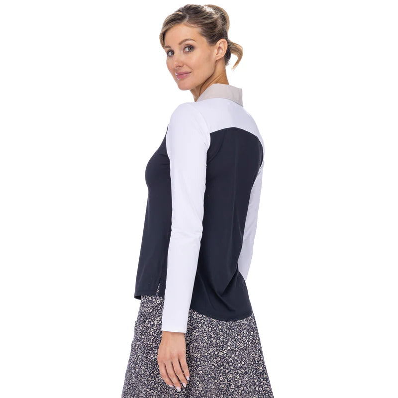 Belyn Key Kali Long Sleeve -  ONYX/ CHALK/ BISCOTTI - Skorzie