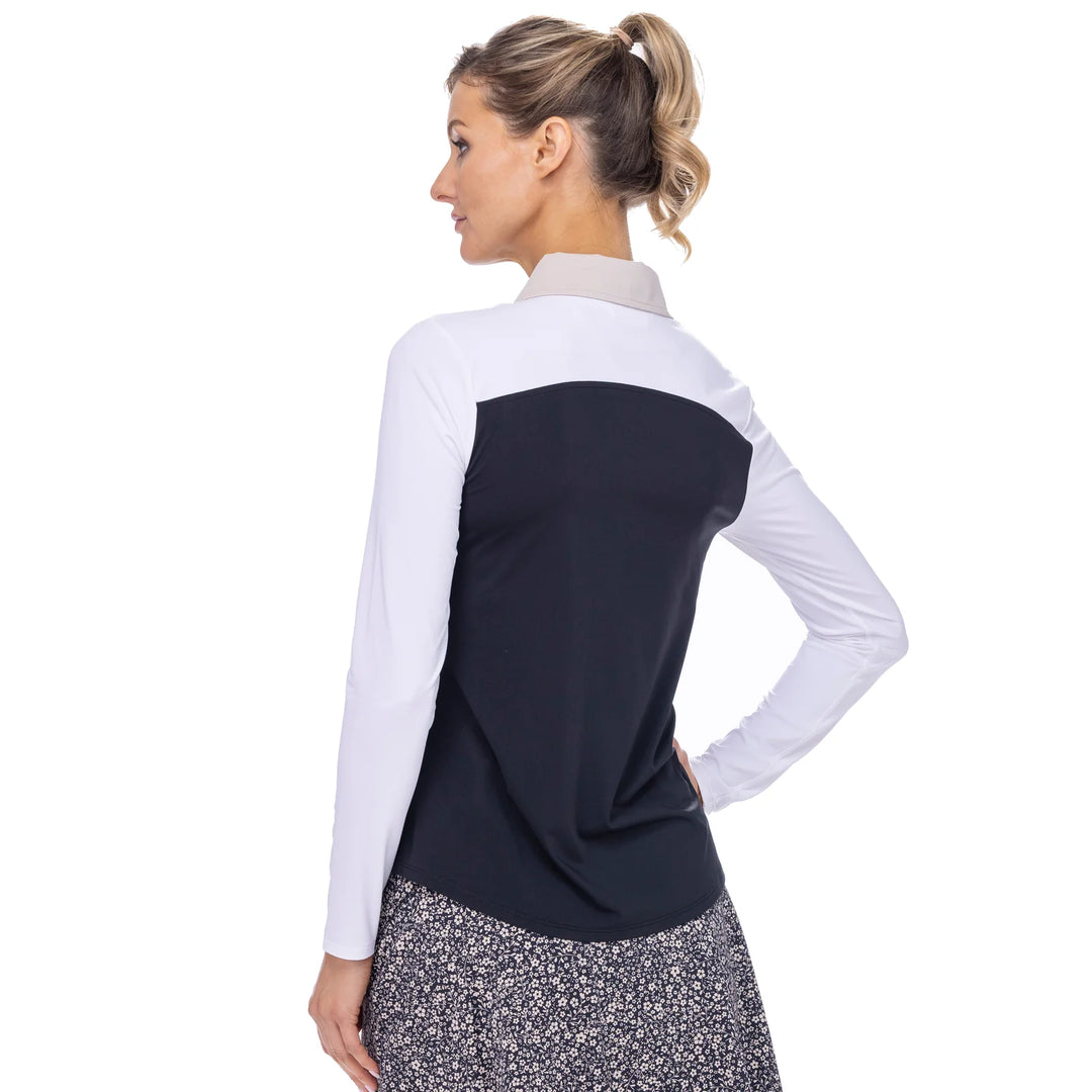 Belyn Key Kali Long Sleeve -  ONYX/ CHALK/ BISCOTTI - Skorzie