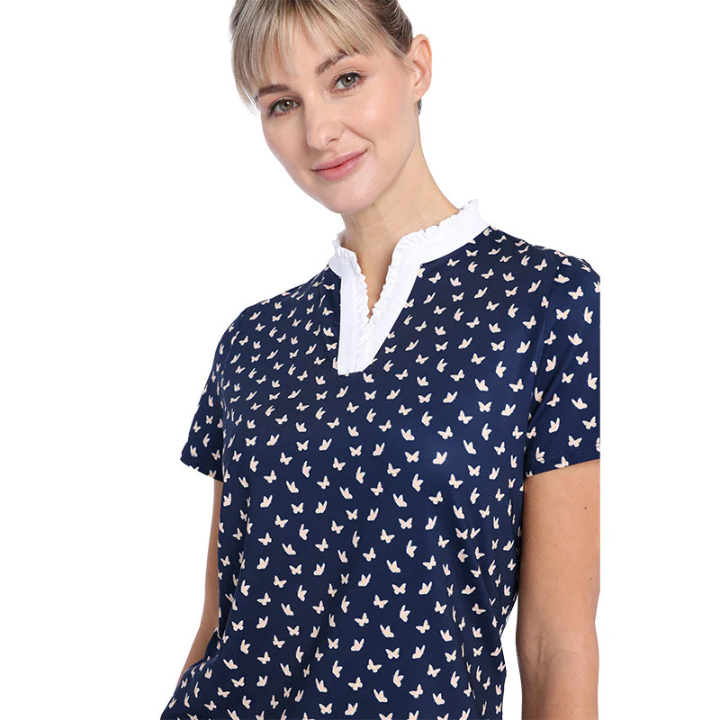 Belyn Key Stacy Short Sleeve - Butterfly Print - Skorzie