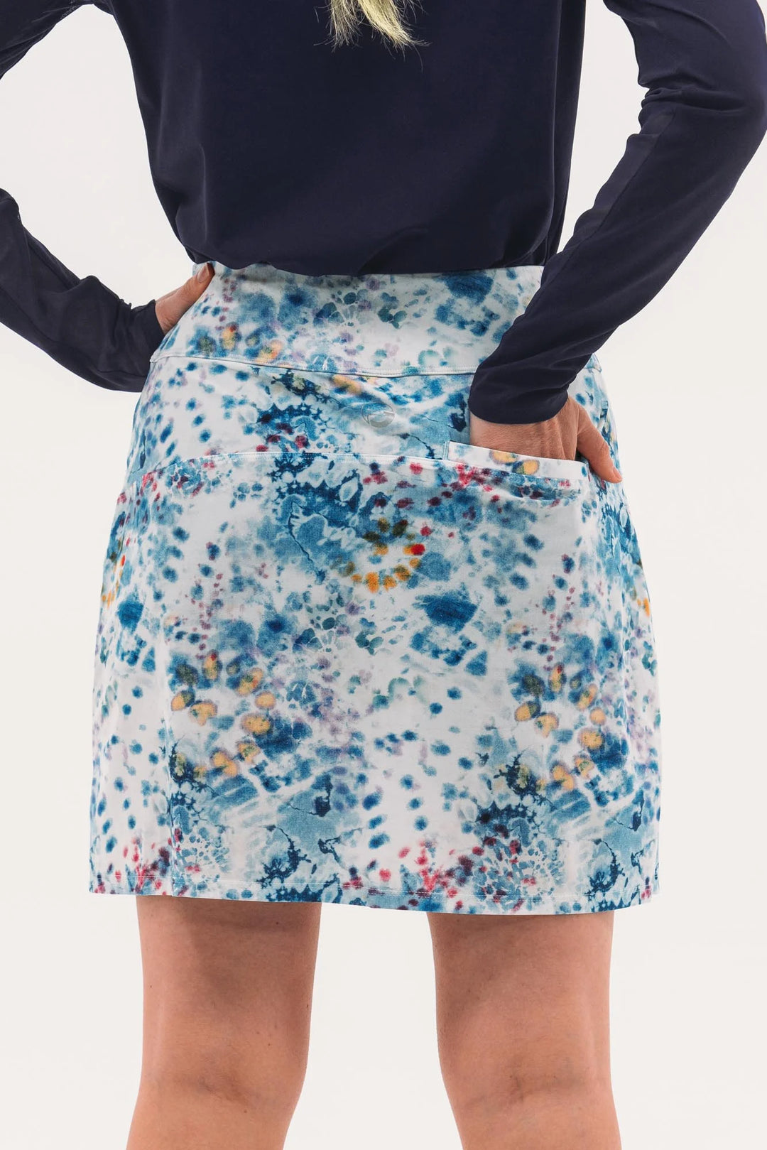 Foray Golf Front Pocket 17" Tall Skirt - Multi Tie Dye - Skorzie
