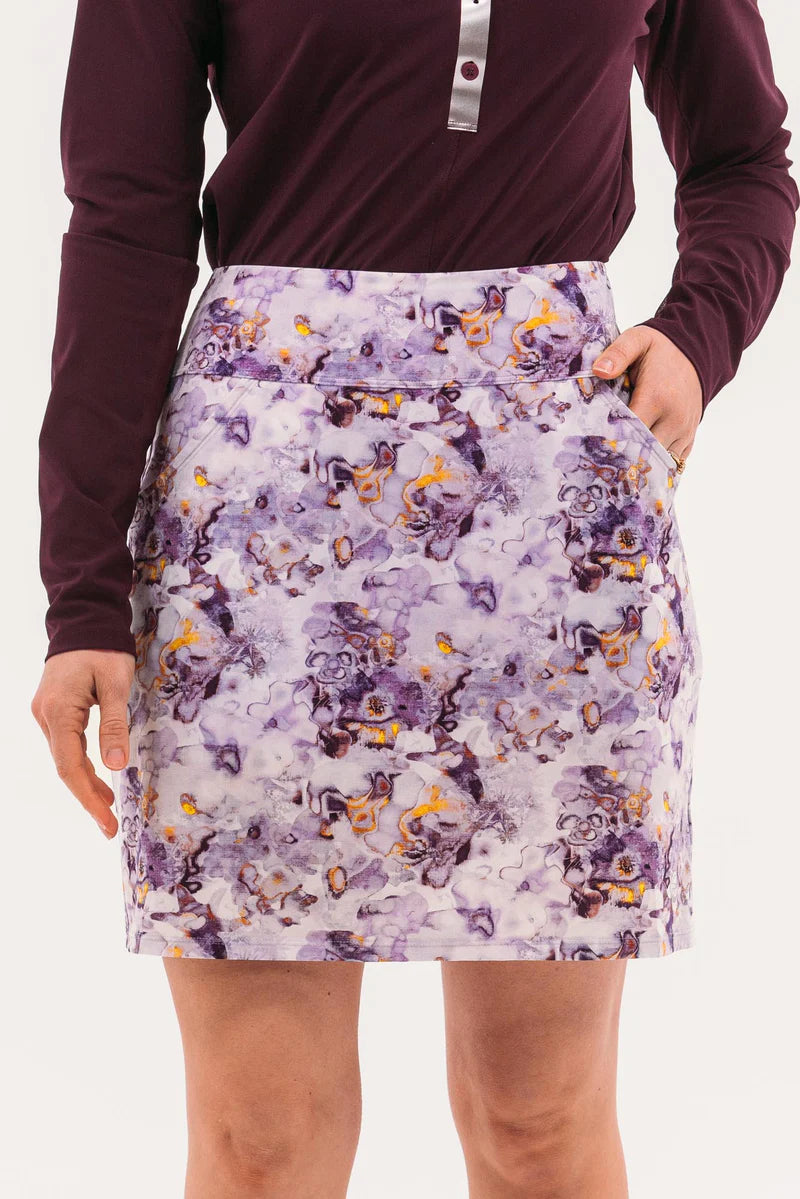 Foray Golf Floral Tie Dye 17" Skirt - Skorzie
