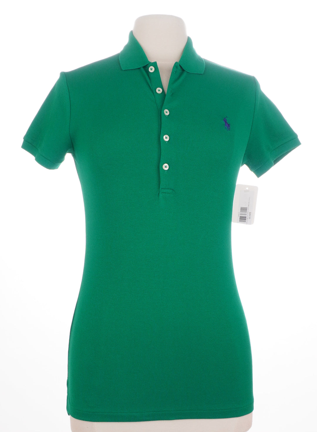 Polo Ralph Lauren Green Short Sleeve Top - Size Small (Slim Fit) - Skorzie