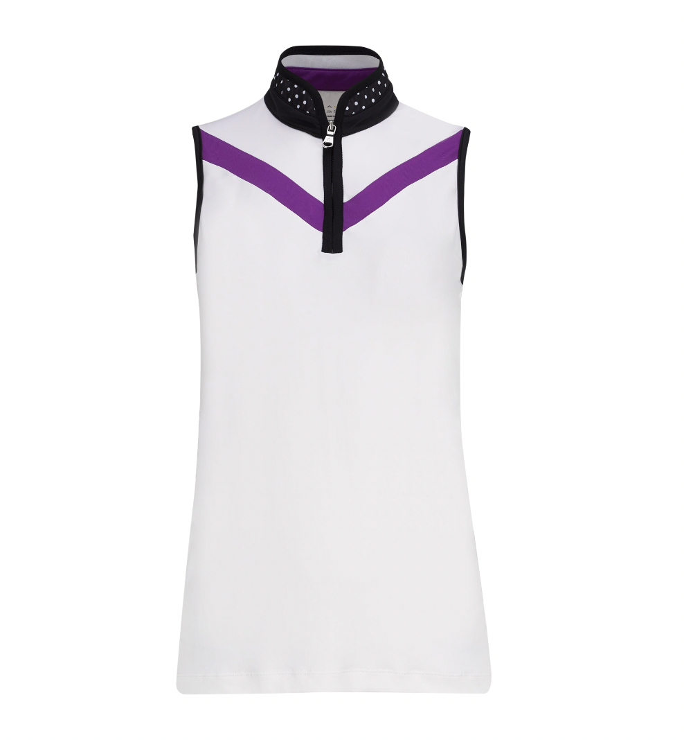Lohla Sport The Chelsea Sleeveless Top - White - Skorzie